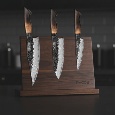 Kolekce Ragnarok, profesionální nože, 67 vrstev damaškové oceli