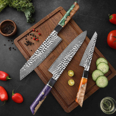 Kolekce Eden, profesionální nože, 67 vrstev damaškové oceli