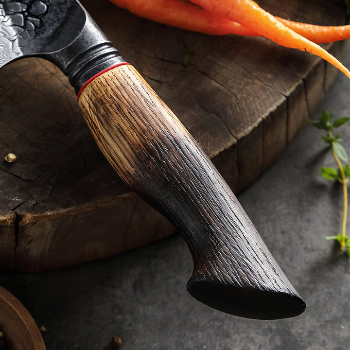 Nůž Santoku C62, Damašková ocel, 19 cm