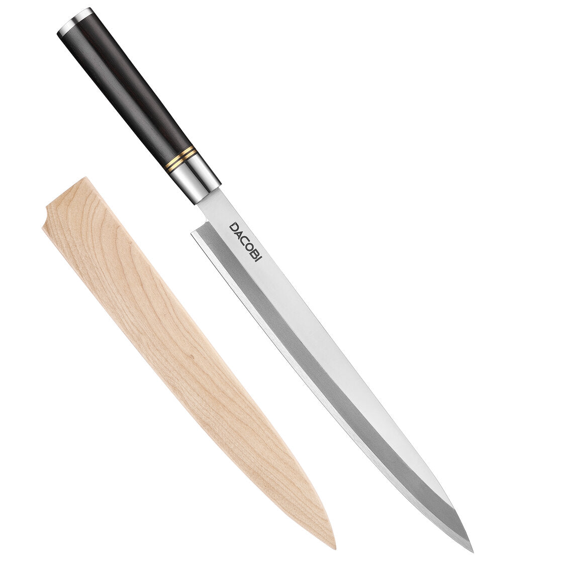 Nůž na sushi Yanagiba C53, Rukojeť z ebenové dřevo, 27 cm - DACOBI.cz