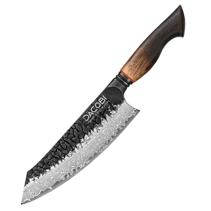 Nůž Santoku C62, Damašková ocel, 19 cm