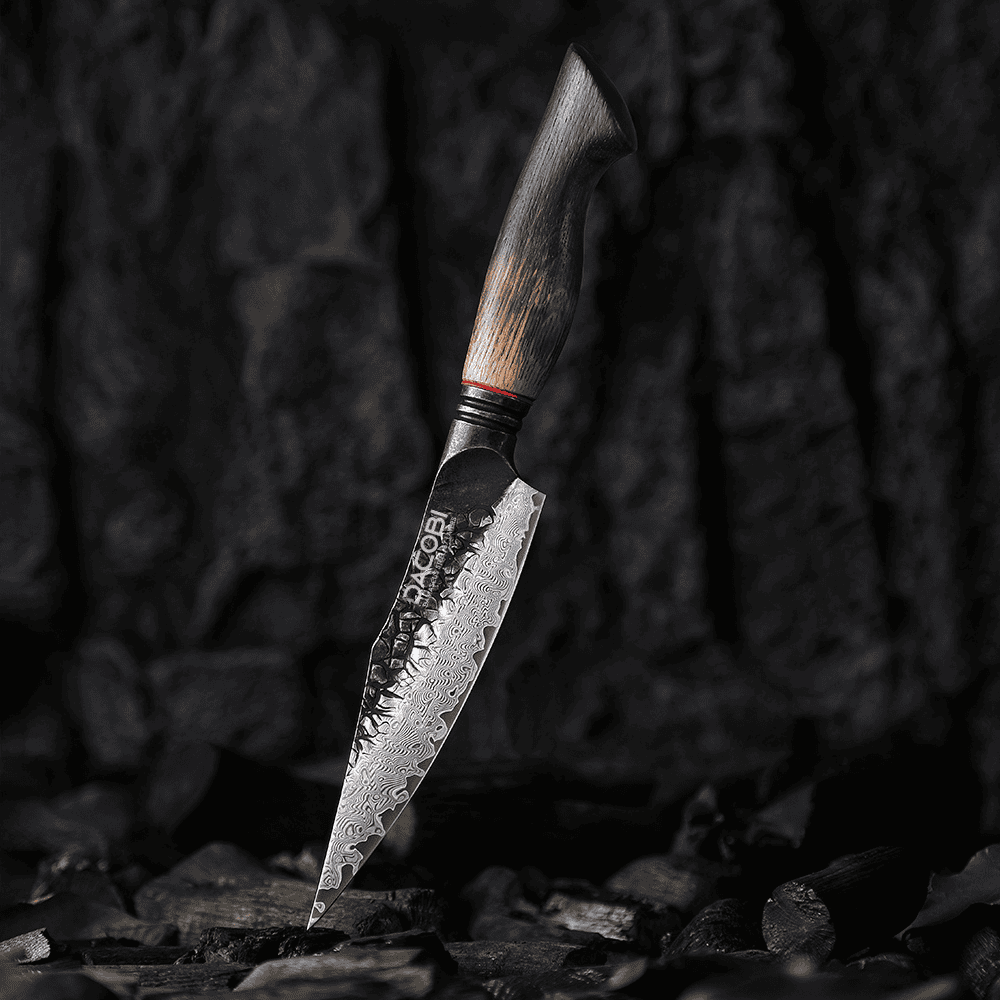 Univerzální nůž C63, Damašková ocel, 14 cm