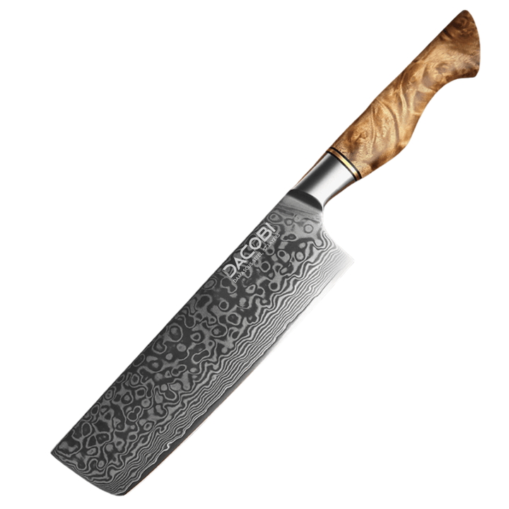 Nůž Nakiri C64, Damašková ocel, 18 cm