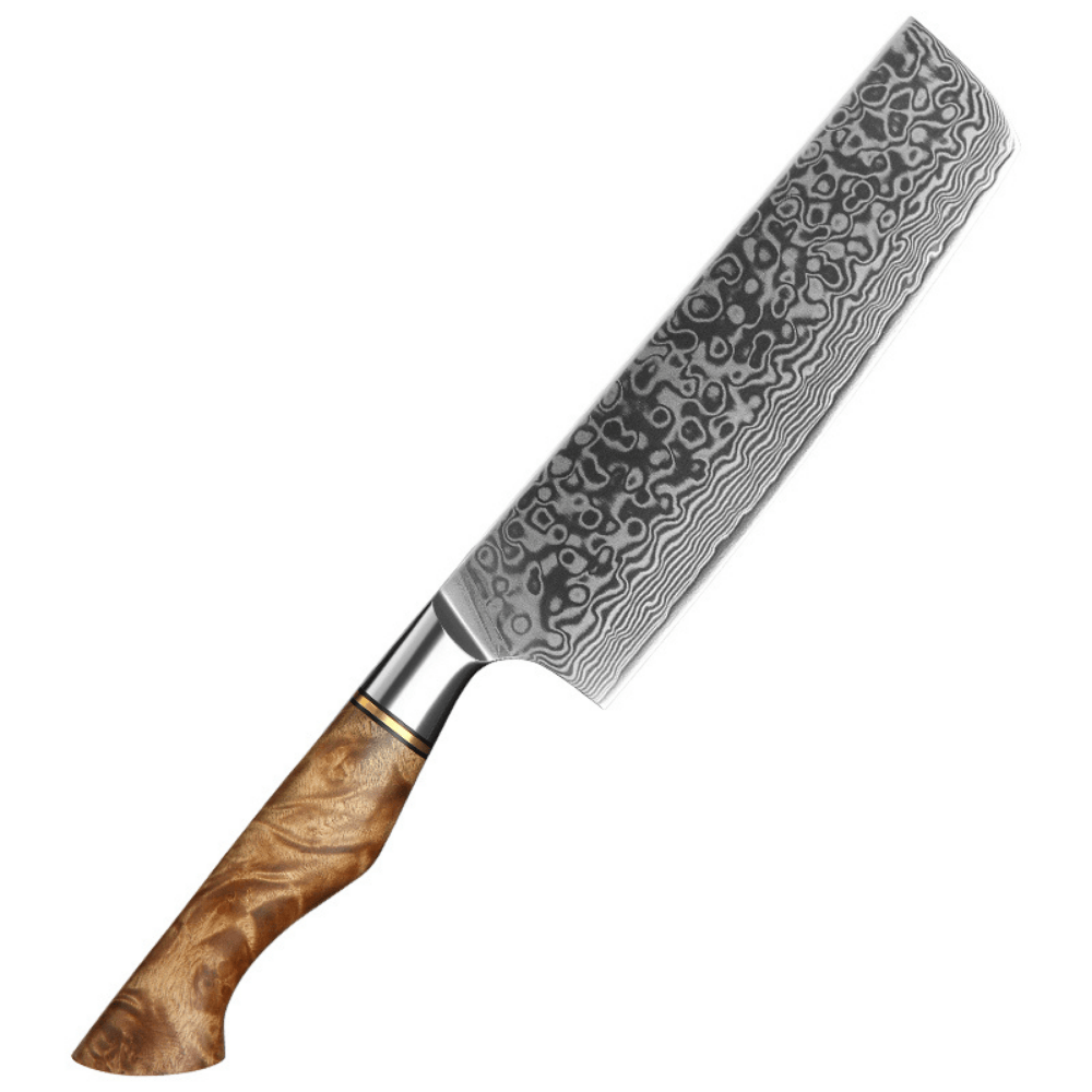 Nůž Nakiri C64, Damašková ocel, 18 cm