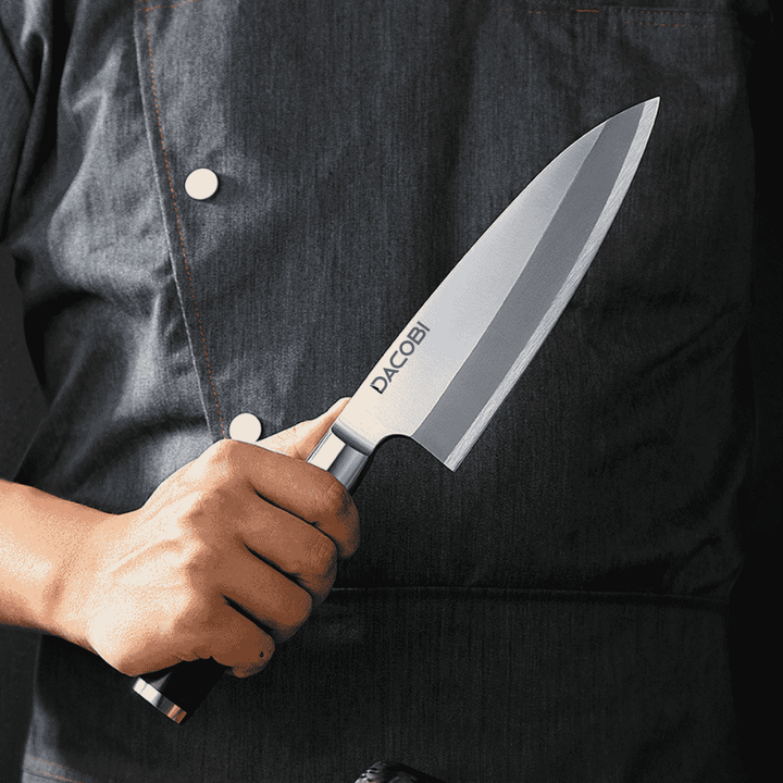 Nůž Deba C65, Rukojeť z ebenové dřevo, 18 cm