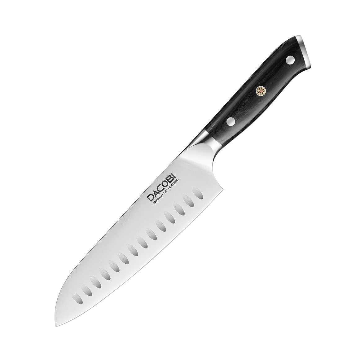 Nůž Santoku C7, Německé oceli, 18 cm - DACOBI.cz