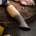 Filetovací nůž C72, Damašková ocel, 19 cm