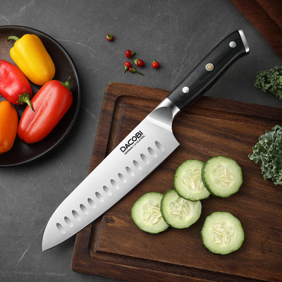 Nůž Santoku C7, Německé oceli, 18 cm - DACOBI.cz