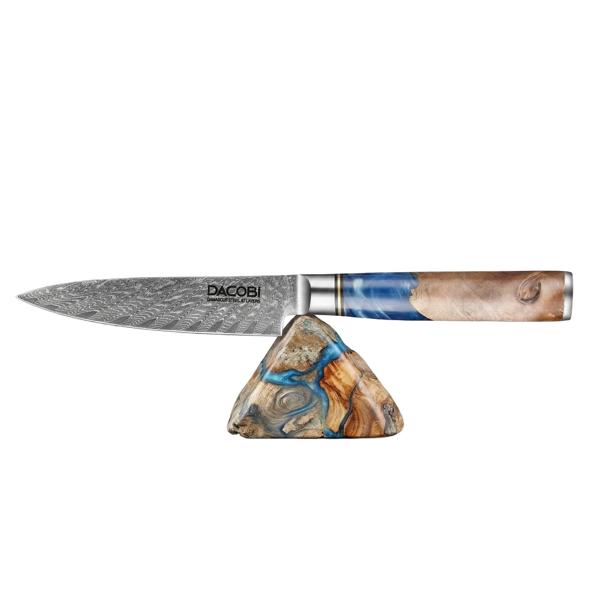 Univerzální nůž C5, 11.8 cm, damašková ocel