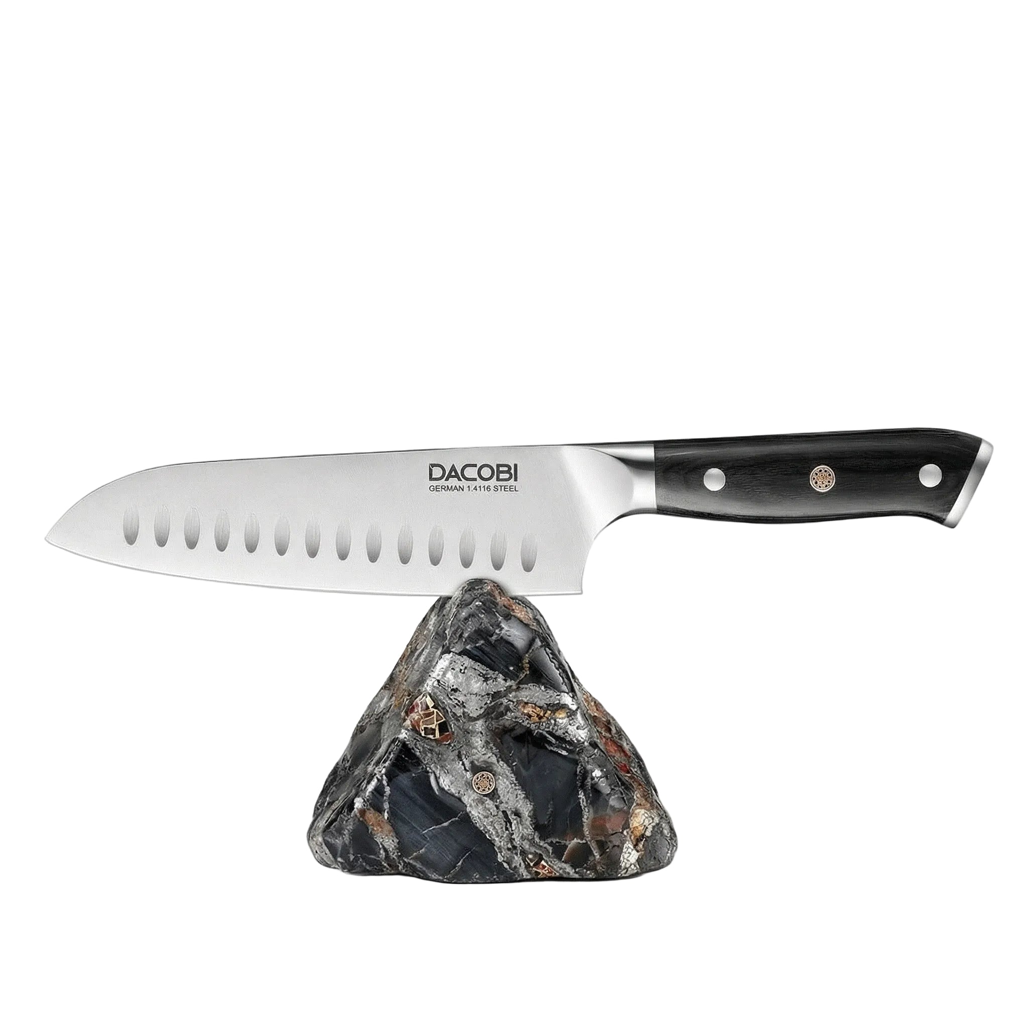 Nůž Santoku C7, Německé oceli, 18 cm