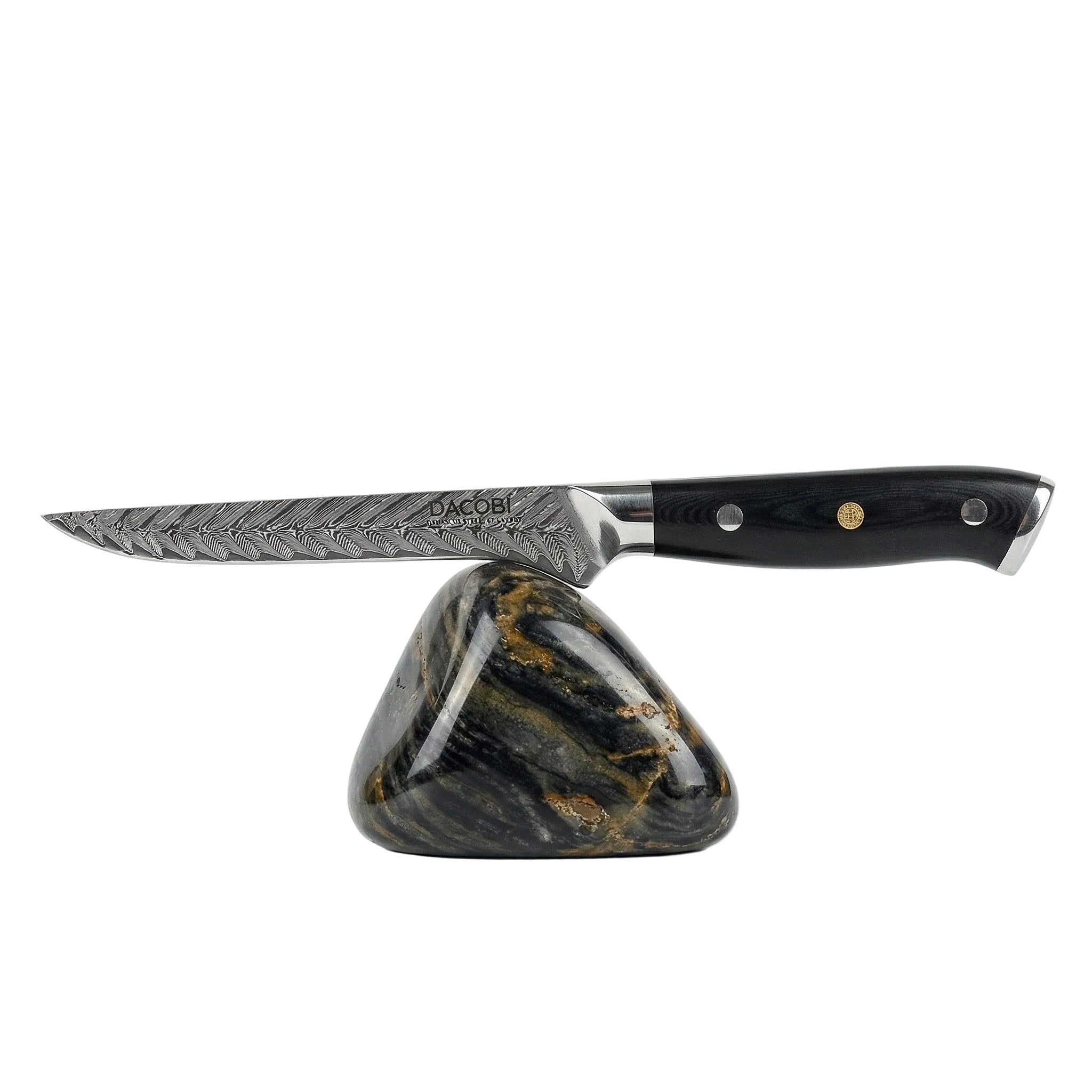 Filetovací nůž C28, Damašková ocel, 15 cm