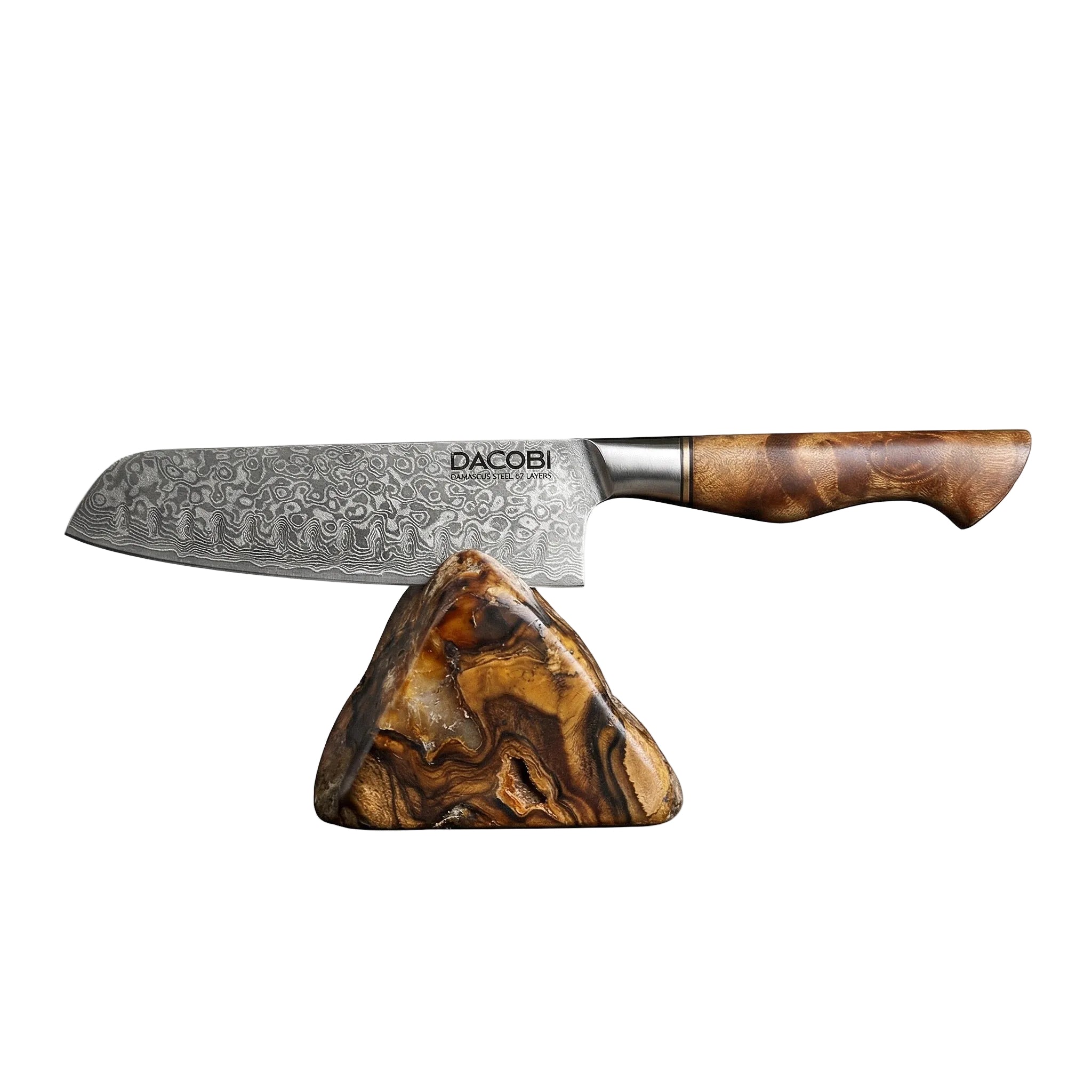 Nůž Santoku C33, Damašková ocel, 18 cm