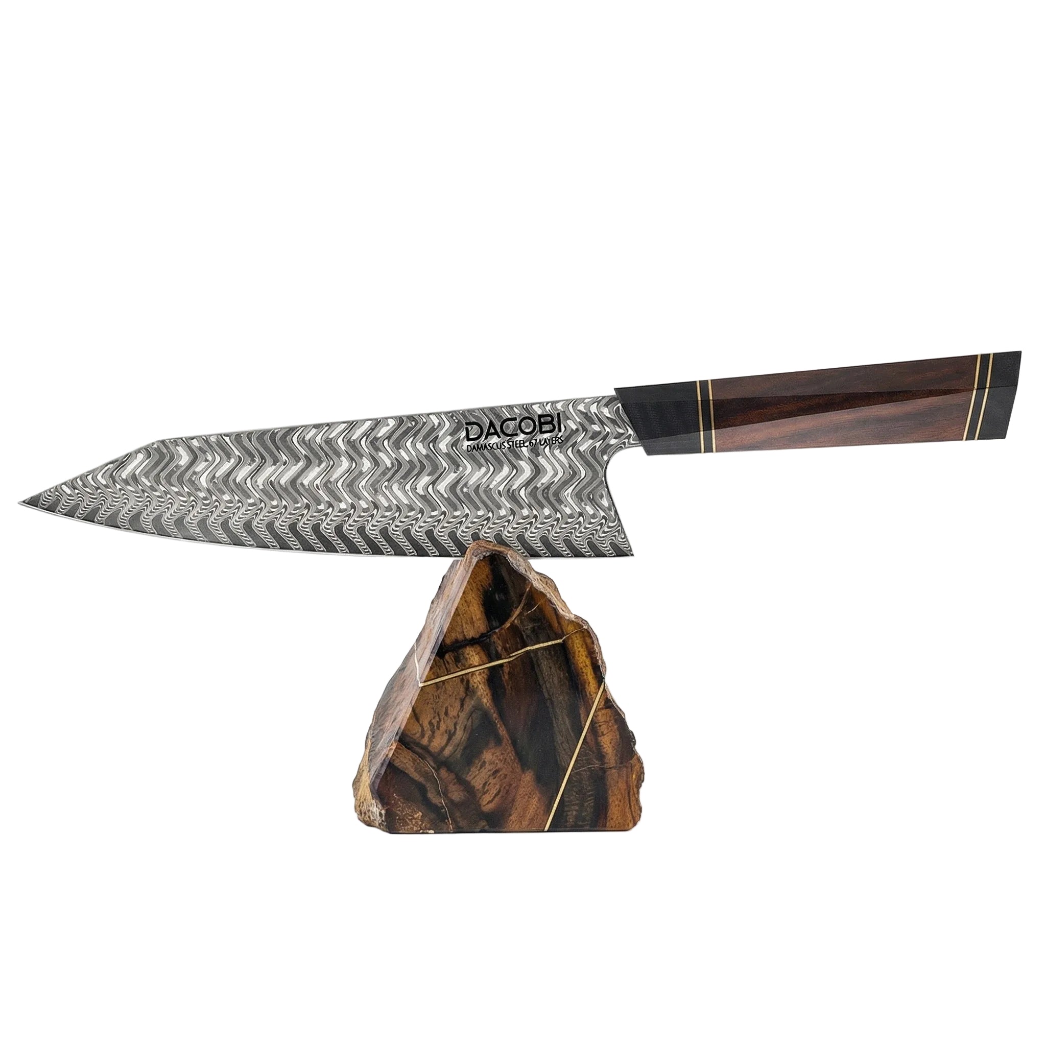 Nůž Kiritsuke C54, Damašková ocel, 21.5 cm