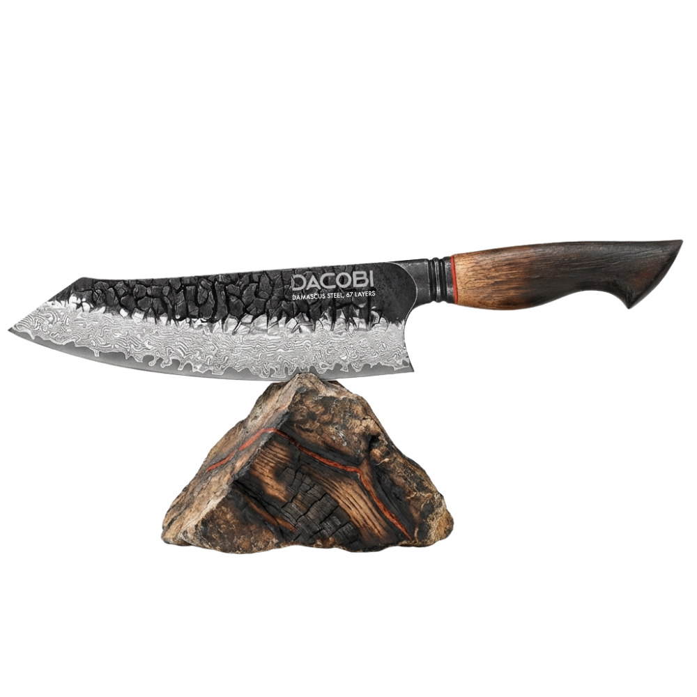Nůž Santoku C62, Damašková ocel, 19 cm