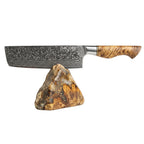 Nůž Nakiri C64, Damašková ocel, 18 cm