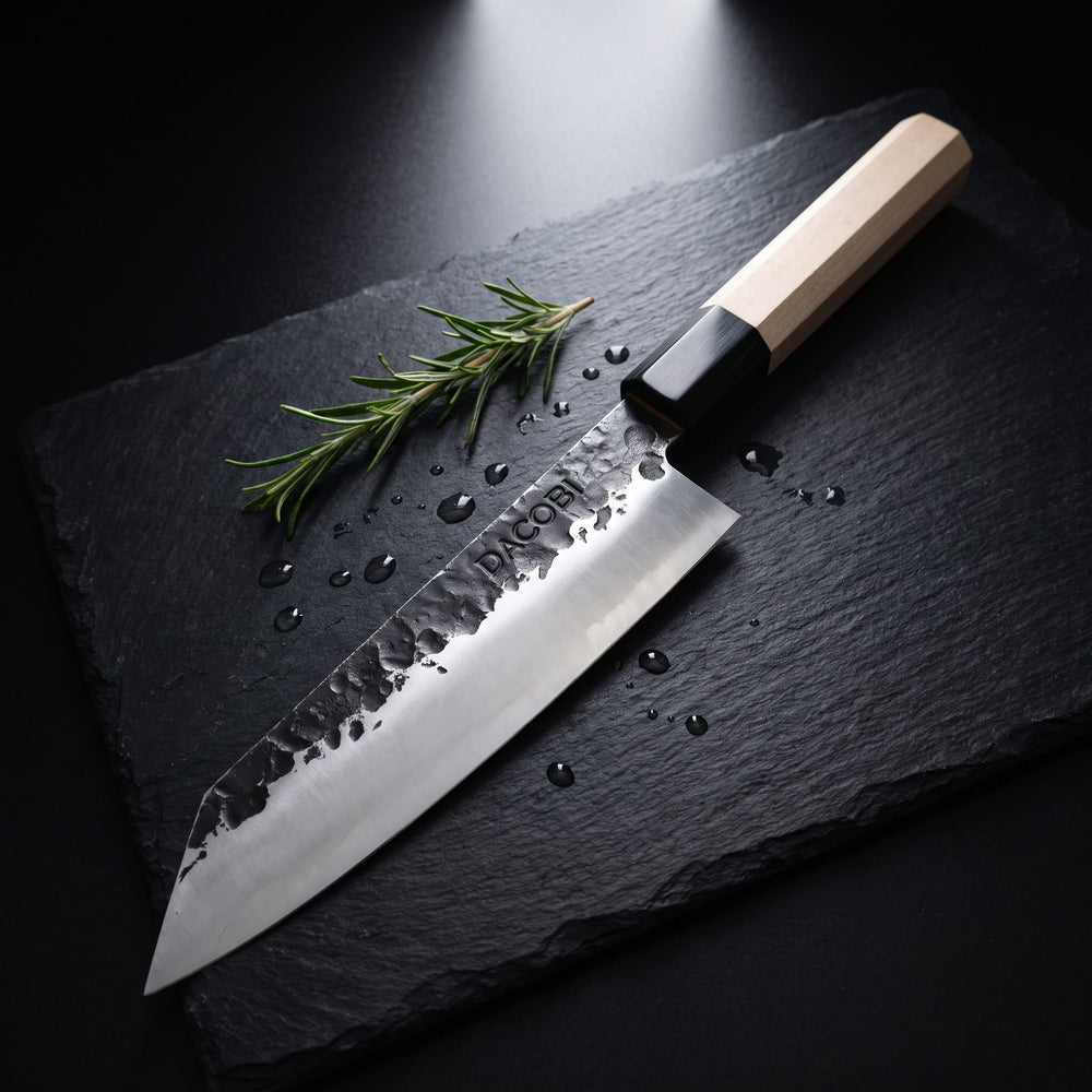 Rukojeť z javorového dřeva — nůž Kiritsuke Tsuchime