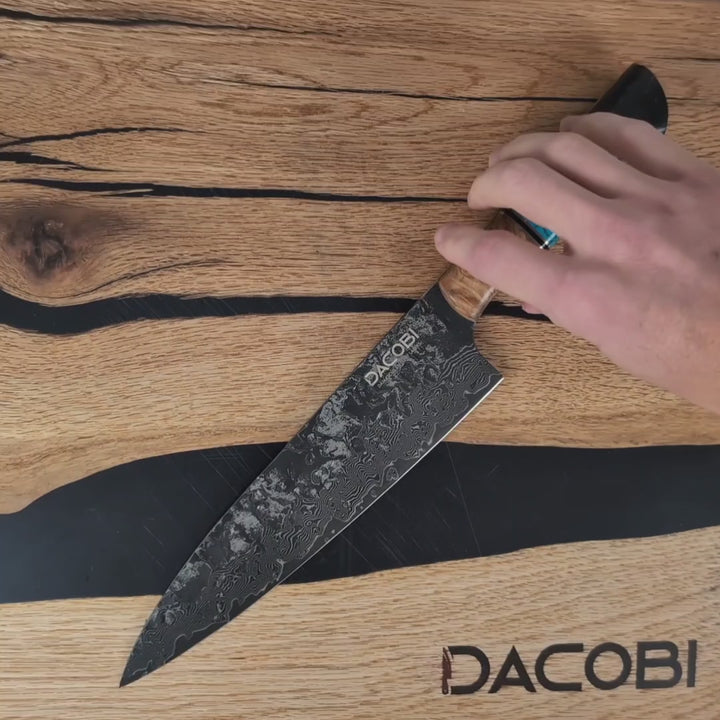 Kuchařský nůž C67, Damašková ocel, 21.5 cm