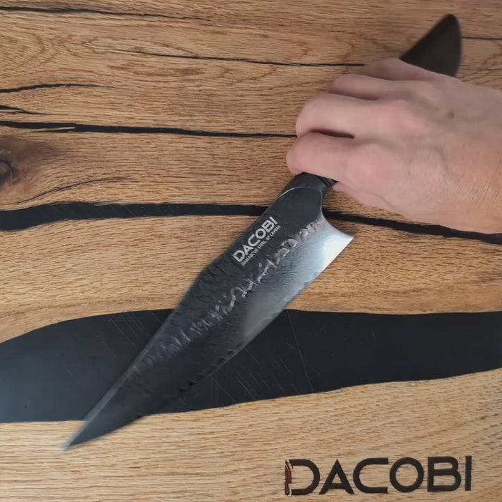 Kuchařský nůž C61, Damašková ocel, 22 cm