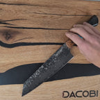 Nůž Kiritsuke C68, Damašková ocel, 20.5 cm
