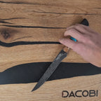 Filetovací nůž C69, Damašková ocel, 15.6 cm