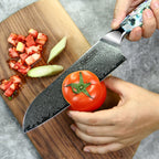 Nůž Santoku C23, Damašková ocel, 18 cm - DACOBI.cz